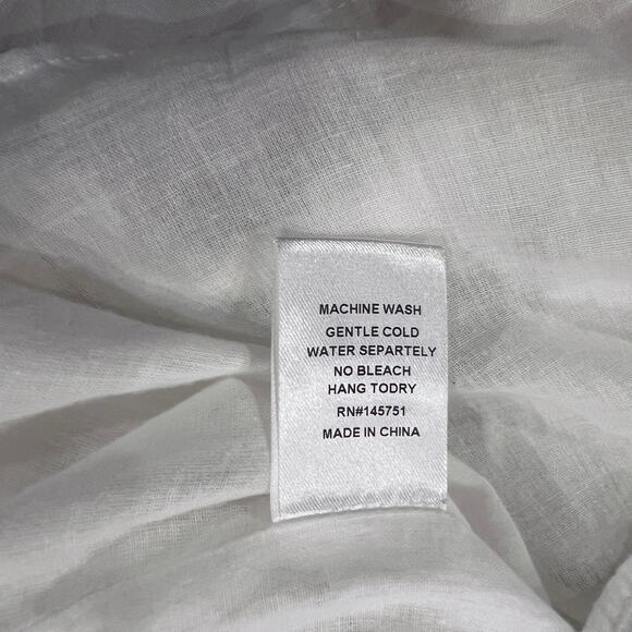 Altar'd State White Embroidered Short Rayon Dress - SIZE M - Picture 6 of 9